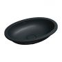 Omnires Shell M+ SHELL480UPBLV umywalka 48x31 cm owalna podblatowa czarna zdj.1