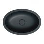 Omnires Shell M+ SHELL480UPBLV umywalka 48x31 cm owalna podblatowa czarna zdj.4