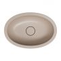 Omnires Shell M+ SHELL480UPDB umywalka 48x31 cm owalna podblatowa brąz/beż zdj.4