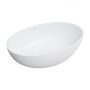 Omnires Shell M+ SHELL500UNBM umywalka 50x32 cm owalna nablatowa biała zdj.1