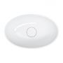 Omnires Shell M+ SHELL500UNBP umywalka 50x32 cm owalna nablatowa biała zdj.3