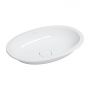 Omnires Shell M+ SHELL540UPBP umywalka 54x34 cm owalna podblatowa biała zdj.1