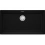 Primagran Praga MPNKCX0#N zlewozmywak granitowy 86x47 cm czarny zdj.1