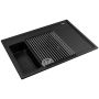 Pyramis Camea 070223211 zlewozmywak granitowy 68x50 cm czarny zdj.1
