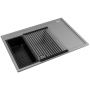 Pyramis Camea 070223511 zlewozmywak granitowy 68x50 cm szary/grafitowy/onyx zdj.1