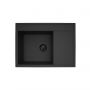 Pyramis Camea 070223912BEI zlewozmywak granitowy z baterią 68x50 cm czarny zdj.6
