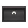Pyramis Istros C070219011WD zlewozmywak granitowy 76x50 cm czarny zdj.3