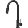 Quadron Cindy 52140BLM bateria kuchenna do filtra wody stojąca czarna zdj.1