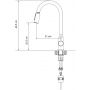 Quadron Cindy 52140BS bateria kuchenna do filtra wody stojąca stal zdj.2