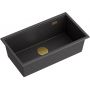 Quadron Clark BM7643221UBLPVDG1 zlewozmywak graniteq 76x43.5 cm czarny zdj.3
