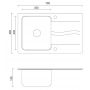 Quadron Michael FUSM7848BI3623500BS zlewozmywak granitowo-stalowy 78x48 cm biały zdj.2