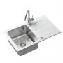Quadron Michael FUSM7848BI3623500BS zlewozmywak granitowo-stalowy 78x48 cm biały zdj.1