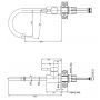 Quadron Michael FUSM7848BI3623500BS zlewozmywak granitowo-stalowy 78x48 cm biały zdj.3