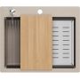 Quadron Kurt 110 HCQ5052BEZP zlewozmywak graniteq 59.5x50 cm beżowy zdj.4