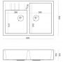 Quadron Bill HCQB9062U1PVDC1 zlewozmywak graniteq 90x62 cm zdj.3