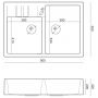 Quadron Bill HCQB9062U8PVDC1 zlewozmywak graniteq 90x62 cm zdj.2