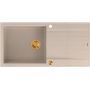 Quadron Evan HCQE10050U2PVDC1P2O zlewozmywak graniteq 100x50 cm beżowy zdj.3