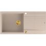 Quadron Evan HCQE10050U2PVDG1P2O zlewozmywak graniteq 100x50 cm beżowy zdj.3