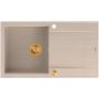 Quadron Evan HCQE8650U2PVDC1P2O zlewozmywak graniteq 86x50 cm beżowy zdj.3