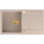 Quadron Evan HCQE8650U2PVDG1P2O zlewozmywak graniteq 86x50 cm beżowy zdj.3
