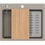 Quadron Kurt 110 HCQK5052ST zlewozmywak graniteq 59.5x50 cm beżowy zdj.3