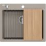 Quadron Kurt 110 HCQK5052ST zlewozmywak graniteq 59.5x50 cm beżowy zdj.5