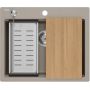Quadron Kurt 110 HCQK5052ST zlewozmywak graniteq 59.5x50 cm beżowy zdj.7