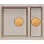 Quadron Logan HCQL5646U2C1U zlewozmywak graniteq 55x46 cm beżowy zdj.3