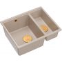Quadron Logan HCQL5646U2C1U zlewozmywak graniteq 55x46 cm beżowy zdj.1