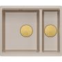 Quadron Logan HCQL5646U2G1U zlewozmywak graniteq 55x46 cm beżowy zdj.3