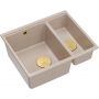 Quadron Logan HCQL5646U2G1U zlewozmywak graniteq 55x46 cm beżowy zdj.1