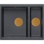 Quadron Logan 150 zlewozmywak 55x46 cm Graniteq czarny/miedziany HCQL5646U8-C1_U zdj.1