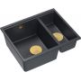 Quadron Logan HCQL5646U8G1U zlewozmywak graniteq 55x46 cm czarny zdj.3