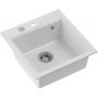 Quadron Peter HCQP5052BIK zlewozmywak graniteq 50x52 cm biały zdj.3