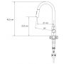 Quadron Comfort 110 HCQP5052SZK3673500BS zlewozmywak z baterią i akcesoriami szary / stal zdj.3