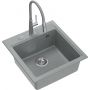 Quadron Peter HCQP5052SZK3922505BSGR zlewozmywak z baterią szary/stal zdj.1