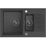 Quadron Peter HCQP57850CZK3922505BSBL zlewozmywak z baterią czarny/stal zdj.4