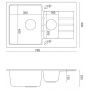 Quadron Peter HCQP57850CZK zlewozmywak graniteq 78x50 cm zdj.2