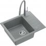 Quadron Peter HCQP6250SZK3922505BSGR zlewozmywak z baterią szary/stal zdj.1