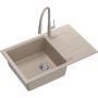 Quadron Peter HCQP7850BEZK3922505BSBE zlewozmywak z baterią beżowy/stal zdj.1