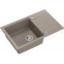 Quadron Peter HCQP7850ST zlewozmywak graniteq 78x50 cm beżowy zdj.1