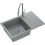 Quadron Peter HCQP7850SZK3922505BSGR zlewozmywak z baterią szary/stal zdj.1