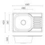 Quadron Eddie 111 HD111SAT66423623500BS zlewozmywak z baterią stal/stal zdj.2
