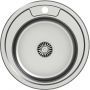 Quadron Hugo 210 HD210SAT4936 zlewozmywak stalowy z syfonem 49x49 cm zdj.1