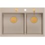 Quadron Marc 120 HQC7650U2PVDC1 zlewozmywak graniteq 76x50 cm beżowy zdj.5