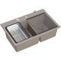 Quadron Marc 120 HQC7650U4BS zlewozmywak graniteq 76x50 cm beżowy zdj.5