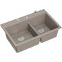 Quadron Marc 120 HQC7650U4BS zlewozmywak graniteq 76x50 cm beżowy zdj.3