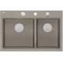 Quadron Marc 120 HQC7650U4BS zlewozmywak graniteq 76x50 cm beżowy zdj.4