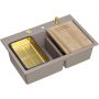Quadron Marc 120 HQC7650U4PVDG1 zlewozmywak graniteq 76x50 cm beżowy zdj.1
