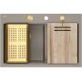 Quadron Marc 120 HQC7650U4PVDG1 zlewozmywak graniteq 76x50 cm beżowy zdj.3